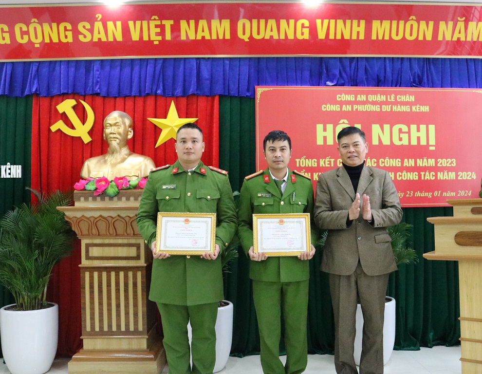 Công an phường Dư Hàng Kênh (Lê Chân): Triển khai phương hướng nhiệm vụ công tác năm 2024